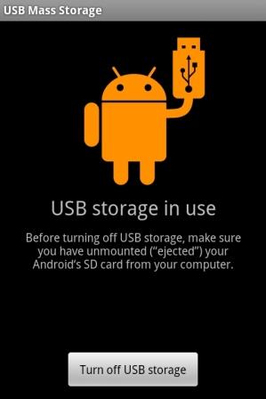 cara turn off usb android